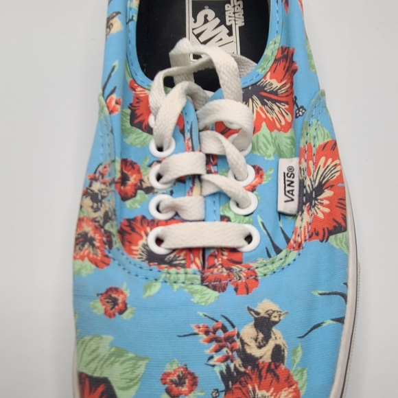 VANS AUTHENTIC STAR WARS YODA ALOHA FLORAL SKY BLUE OFF WHITE ERA Men 7/ Wm 8.5 - Picture 6 of 12